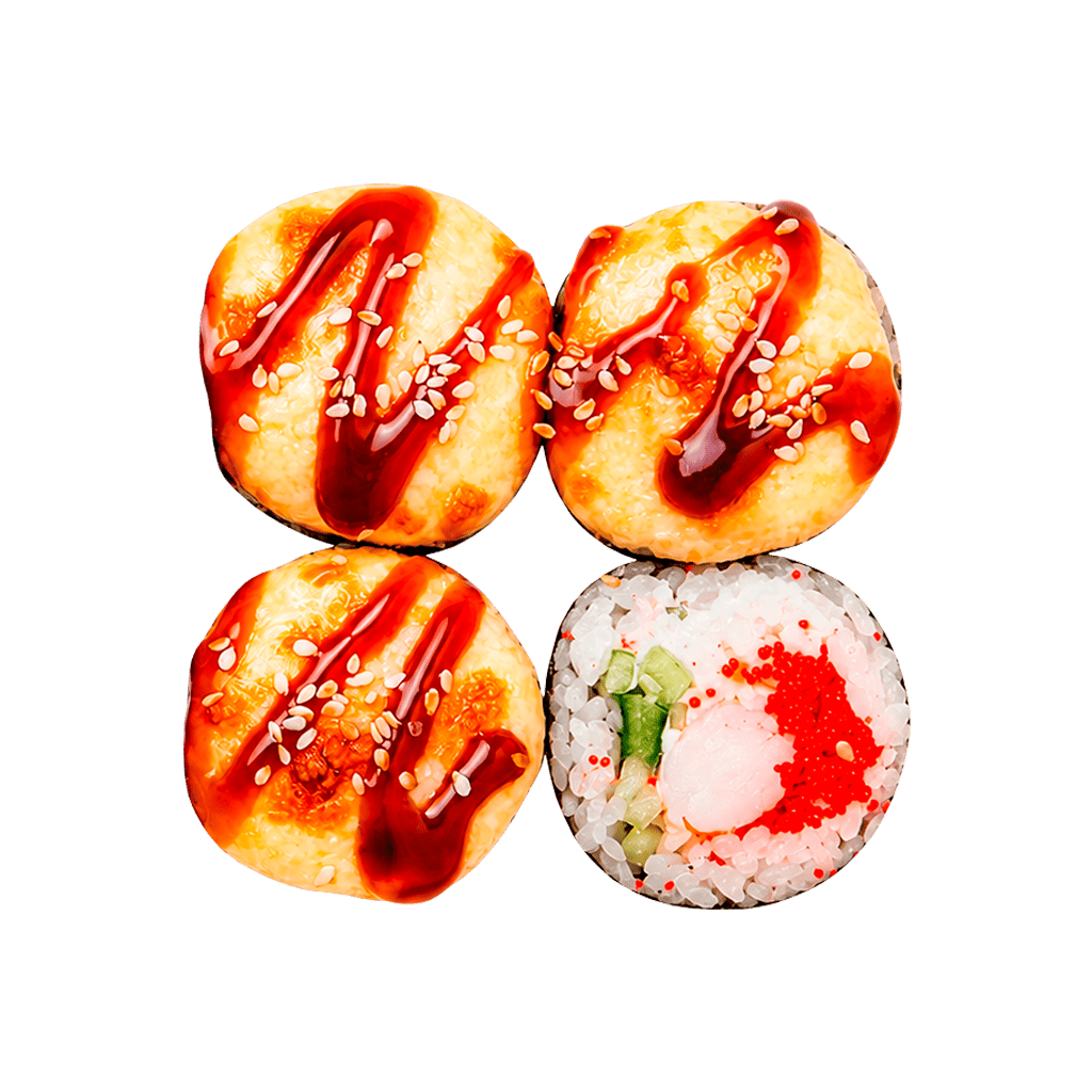 Асшаянмен пісірілген Калифорния (4 дана)